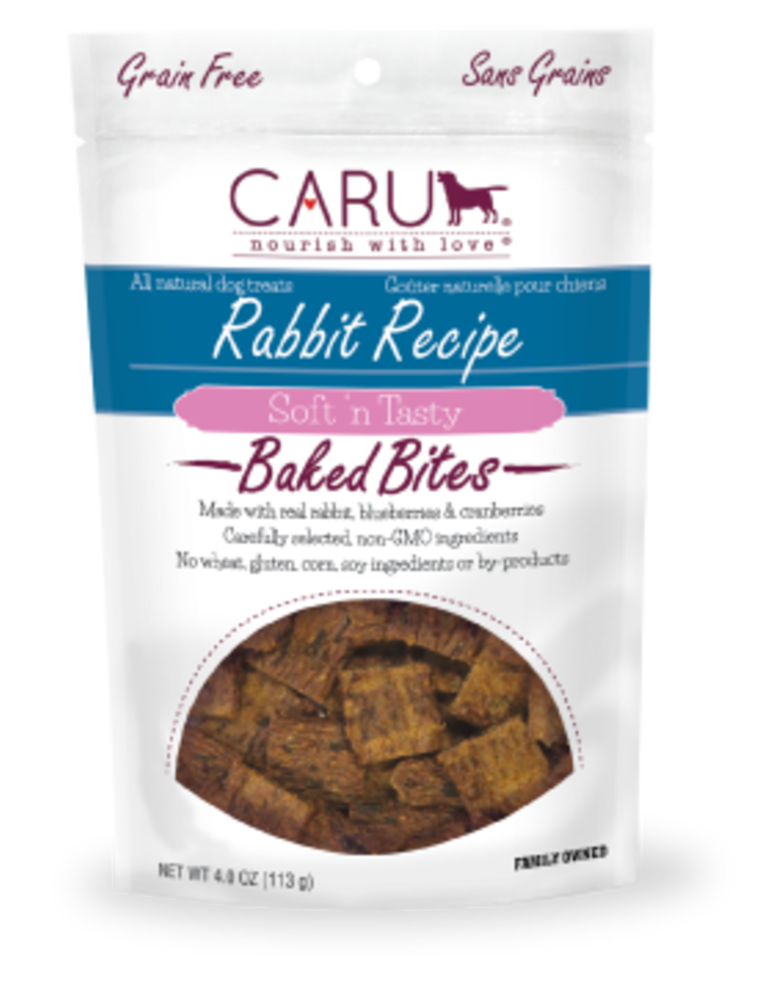 CARU PET FOOD CO LLP CARU DOG RABBIT BITES 4OZ