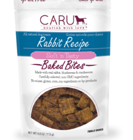 Caru Caru Soft n Tasty Rabbit Recipe Baked Bites Dog Treats 3.75 Oz