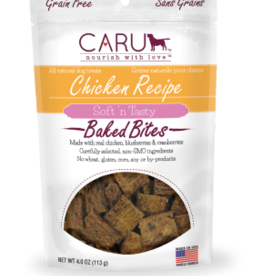 Caru Caru Soft n Tasty Chicken Recipe Baked Bites Dog Treats 4.0 oz