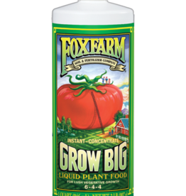 Foxfarm Fox Farms Grow Big Liquid Fertilizer Concentrate 6-4-4  1-Quart