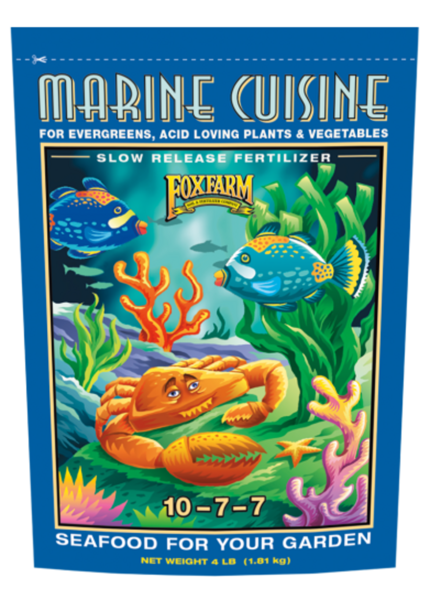 Foxfarm FOXFARM MARINE CUISINE DRY FERTILIZER 10-7-7 4LBS