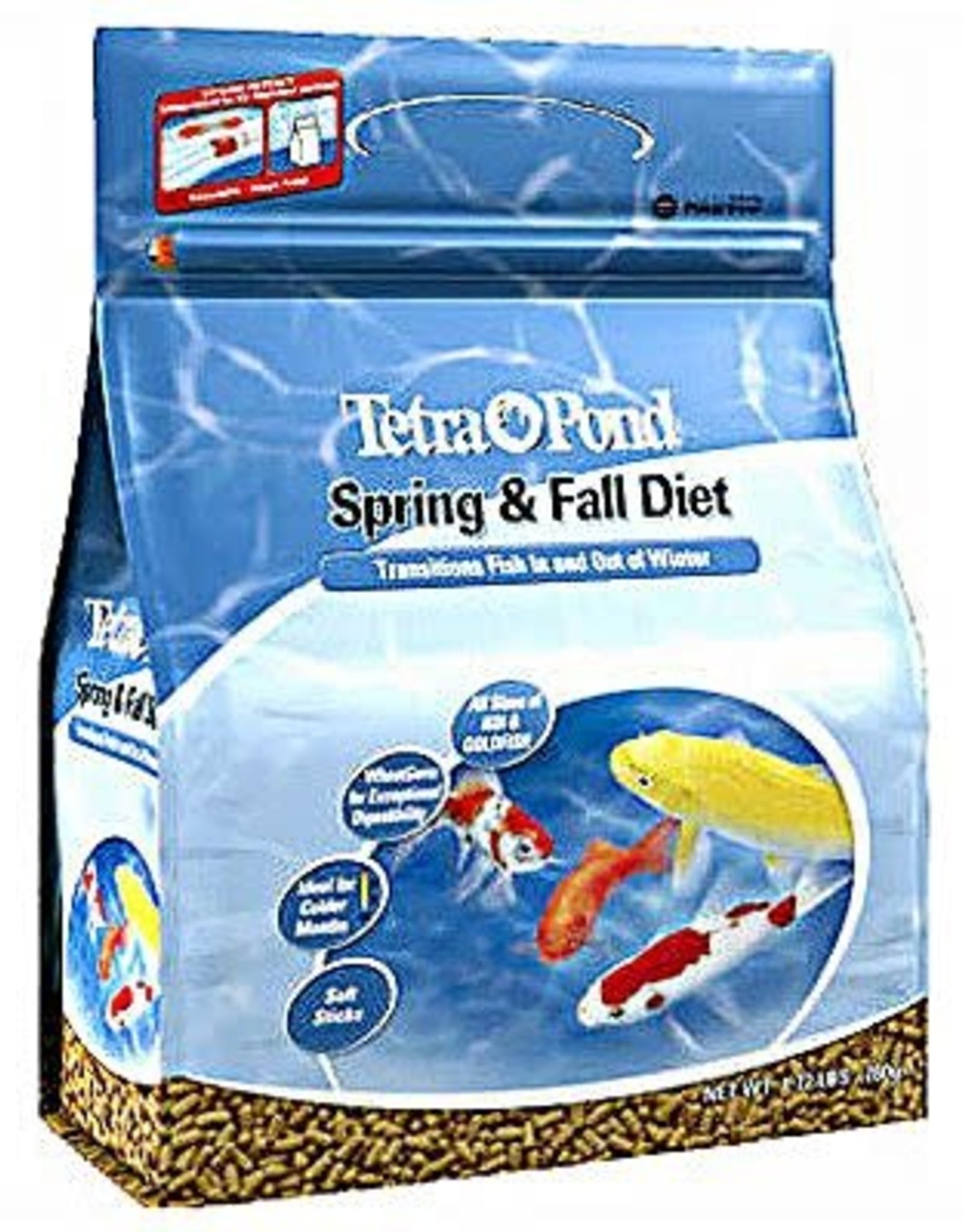 Tetra TetraPond Spring and Fall Diet Pond Fish Food Sticks for Goldfish and Koi - 1.72 lb.