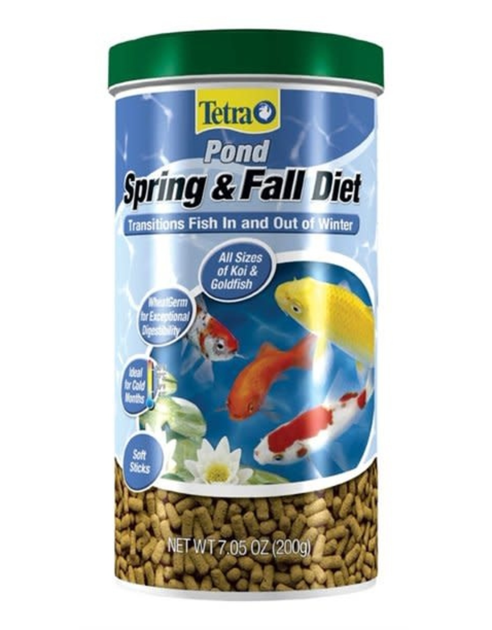Tetra TetraPond Spring And Fall Diet Pond Fish Food For Goldfish And Koi - 7.05 oz