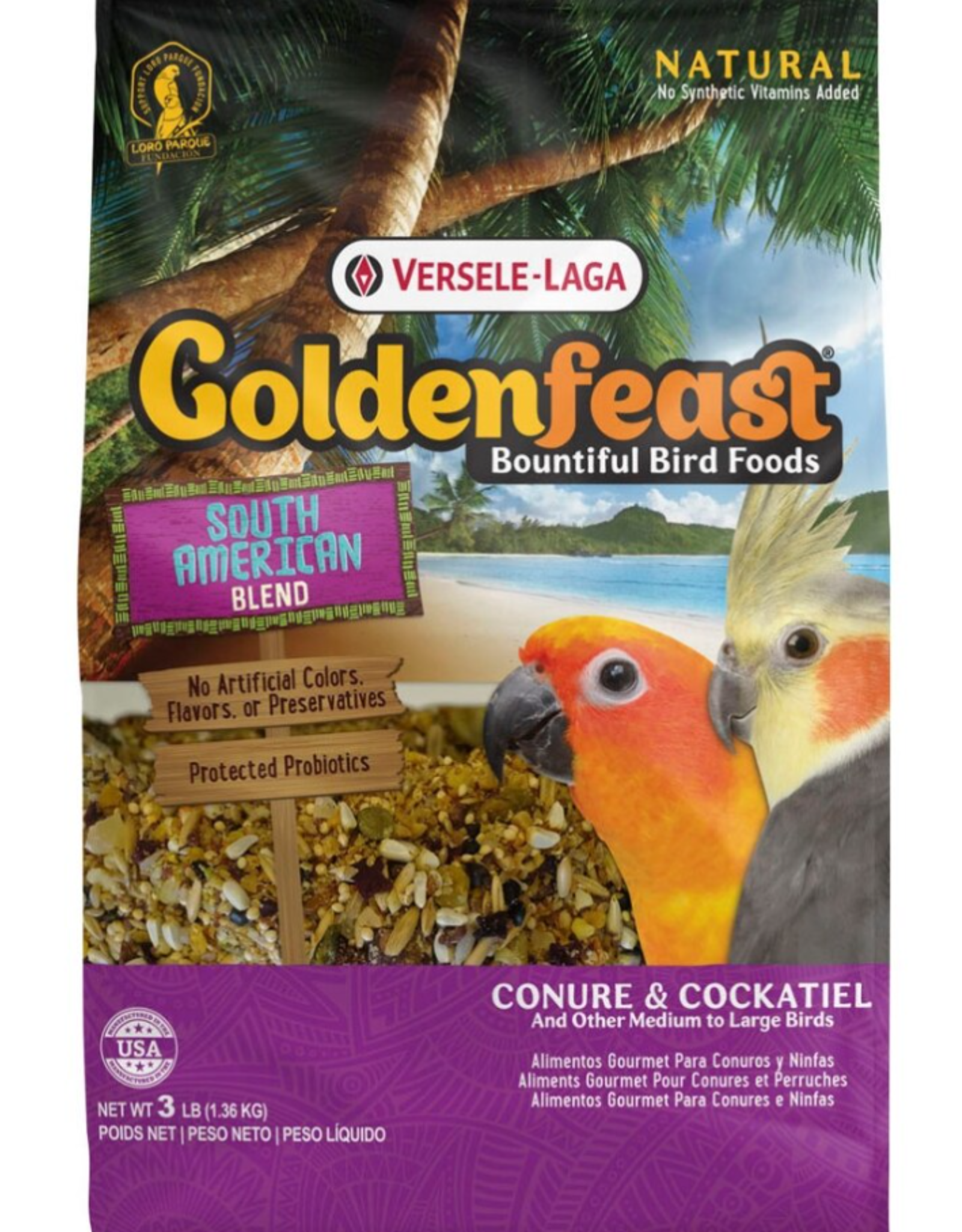 Versele-Laga Higgins Versele-Laga Higgins GOLDENFEAST SOUTH AMERICAN BLEND - 3 LB