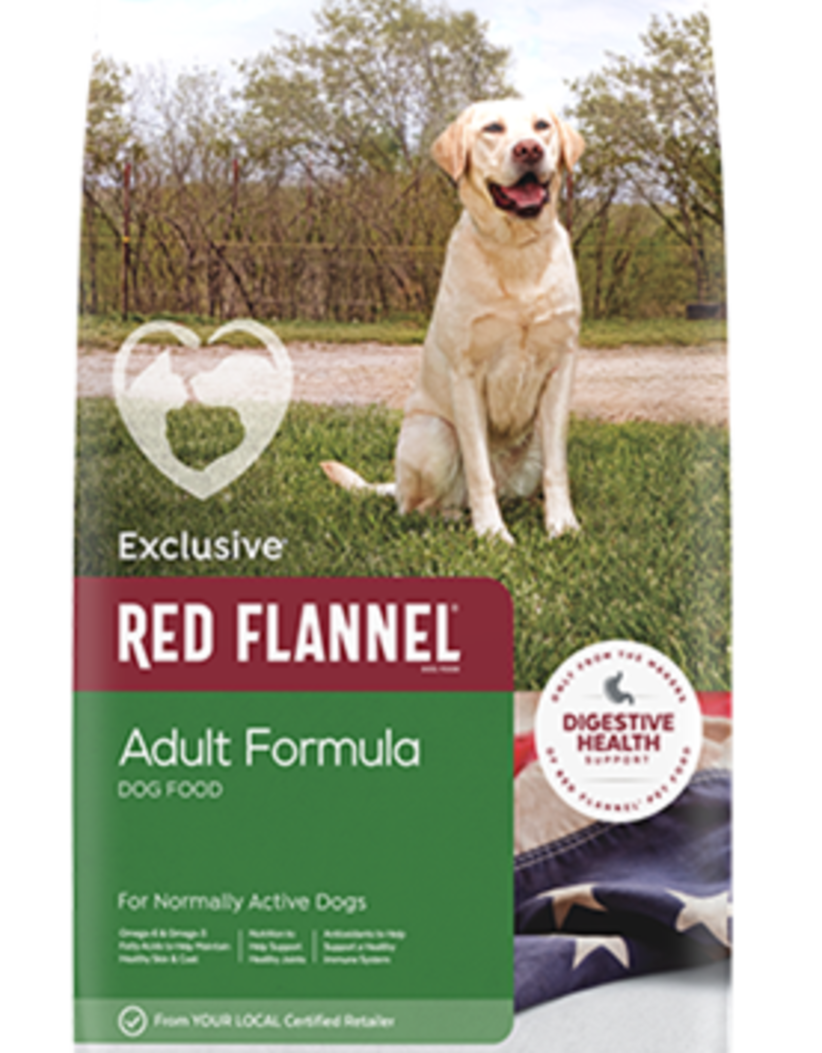 Red Flannel Dog Adult 40lbs Pickering Valley Feed Farm Store