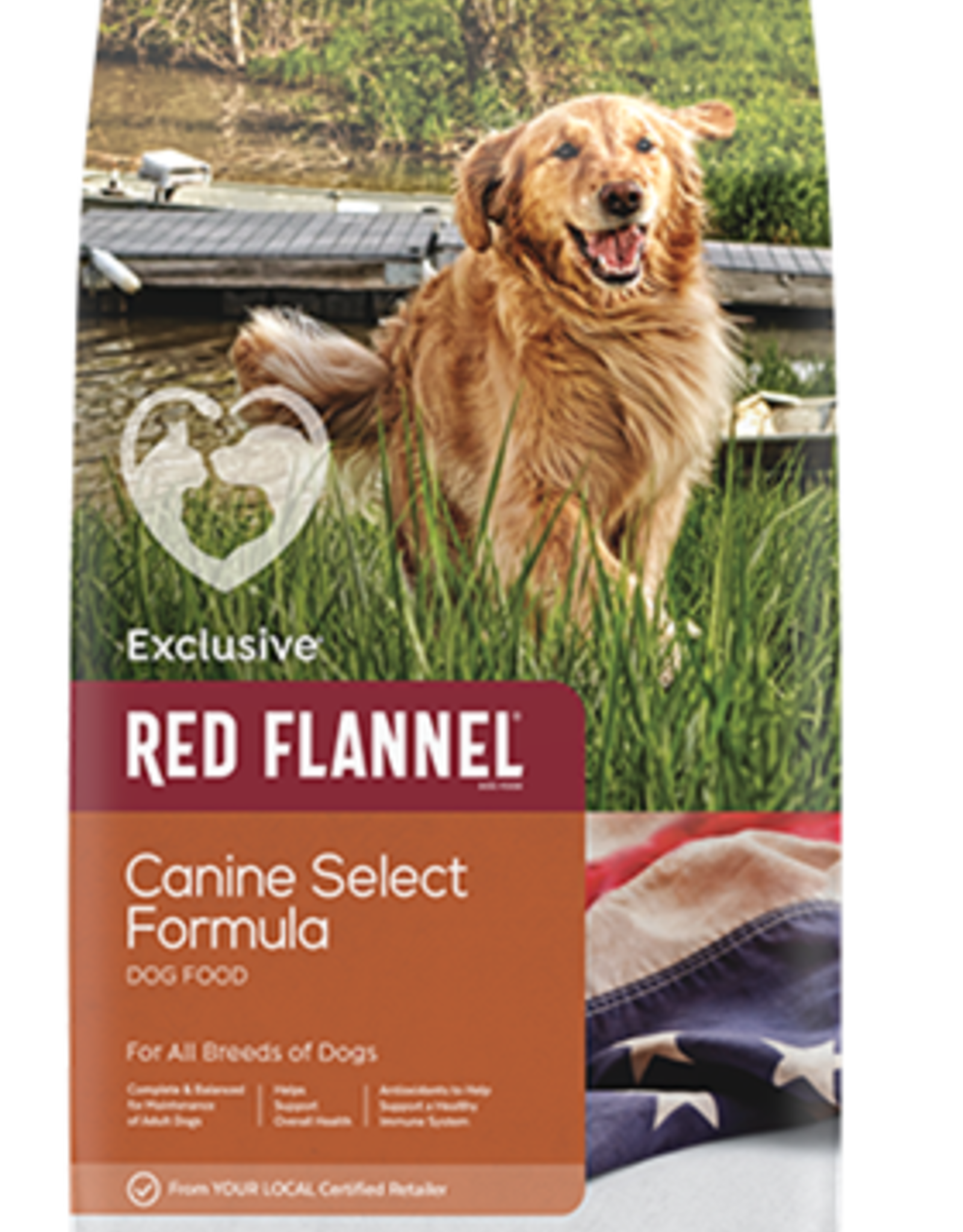 PURINA MILLS, INC. RED FLANNEL DOG CANINE SELECT 40LBS