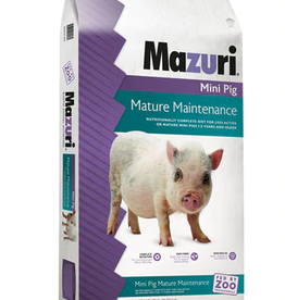 PURINA MILLS, INC. MAZURI MINI PIG MATURE MAINTENANCE (ELDER) 1.5/3YR AND UP 25LBS