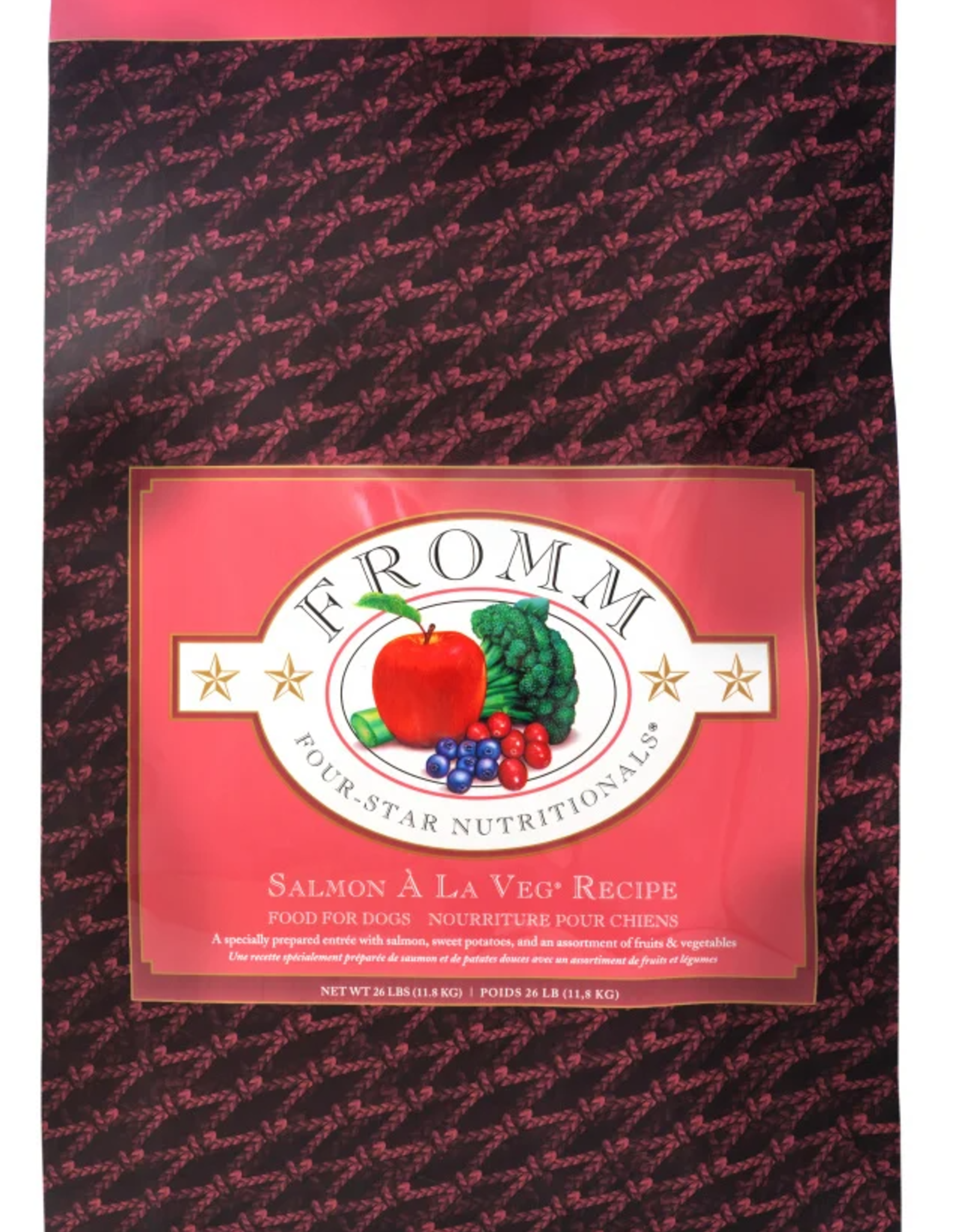 FROMM FAMILY FOODS LLC FROMM FOUR-STAR DOG SALMON A LA VEG 30LBS