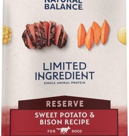 Natural Balance NATURAL BALANCE DOG GRAIN FREE LID BISON & SWEET POTATO 13LBS