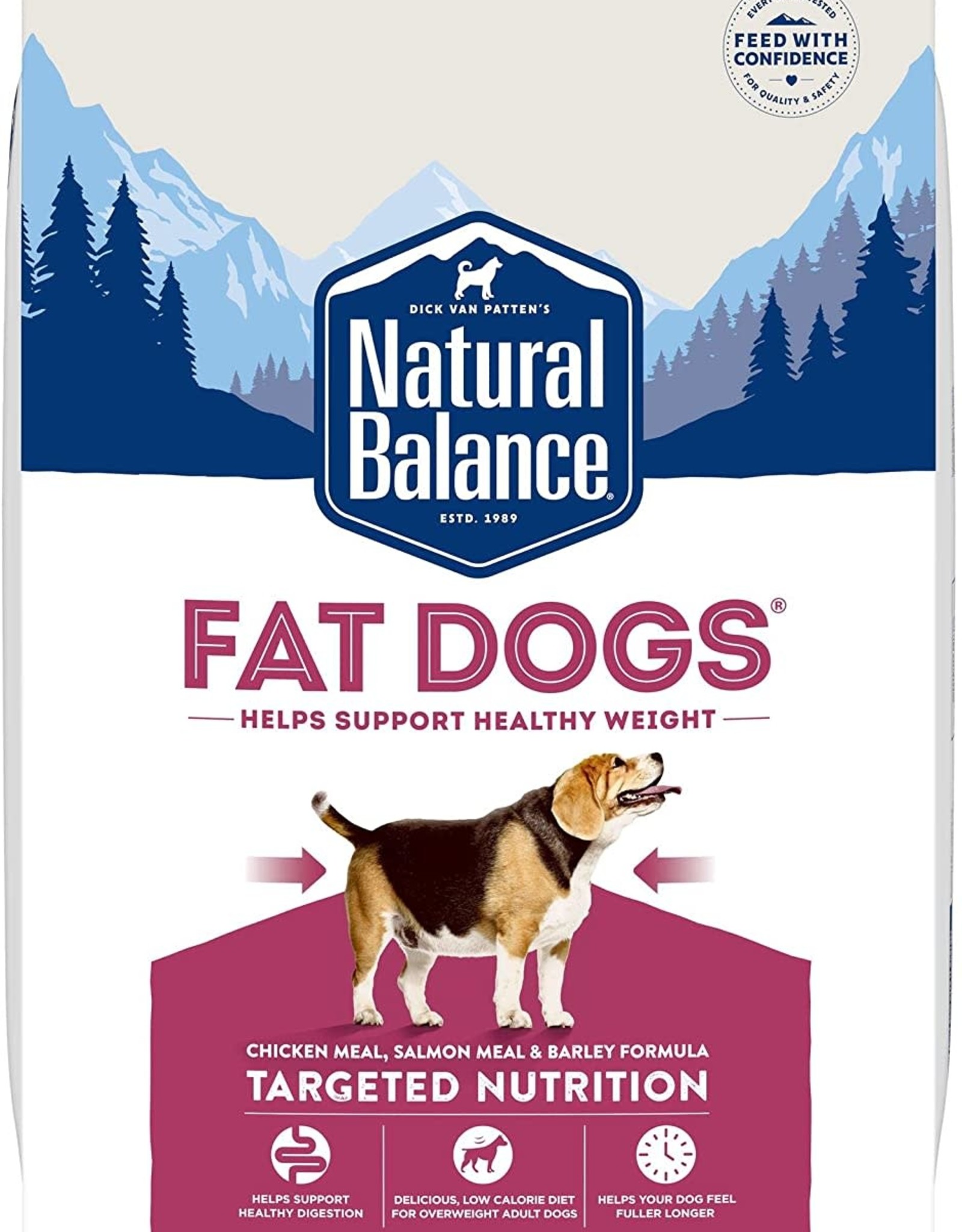NATURAL BALANCE PET FOODS, INC NATURAL BALANCE FAT DOGS LOW CALORIE 15LBS