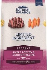 Natural Balance NATURAL BALANCE DOG GRAIN FREE LID SWEET POTATO & VENISON 26LBS