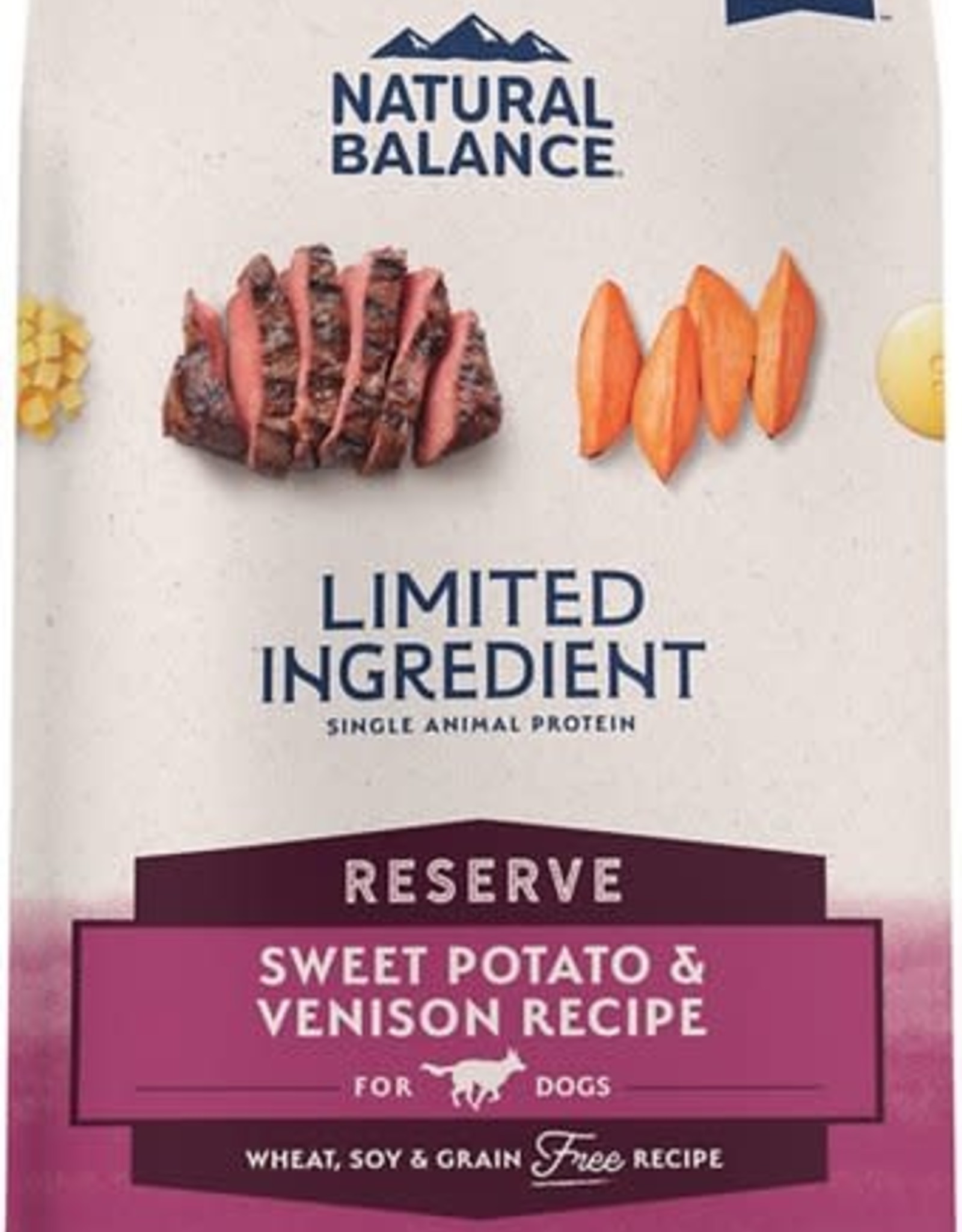 Natural Balance NATURAL BALANCE DOG GRAIN FREE LID SWEET POTATO & VENISON 26LBS