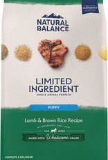 Natural Balance NATURAL BALANCE LID LAMB & RICE PUPPY 12LBS