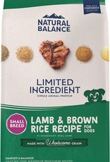 Natural Balance NATURAL BALANCE DOG LID LAMB & RICE SMALL BREED BITES 4.5LBS