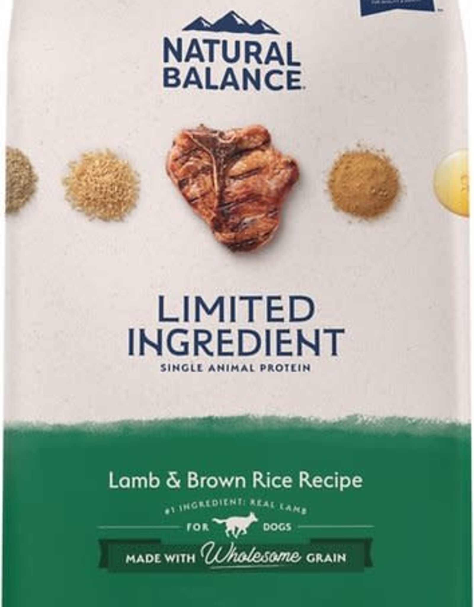 Natural Balance NATURAL BALANCE DOG LID LAMB & RICE 26LBS
