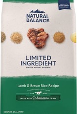 Natural Balance NATURAL BALANCE DOG LID LAMB & RICE 4LBS