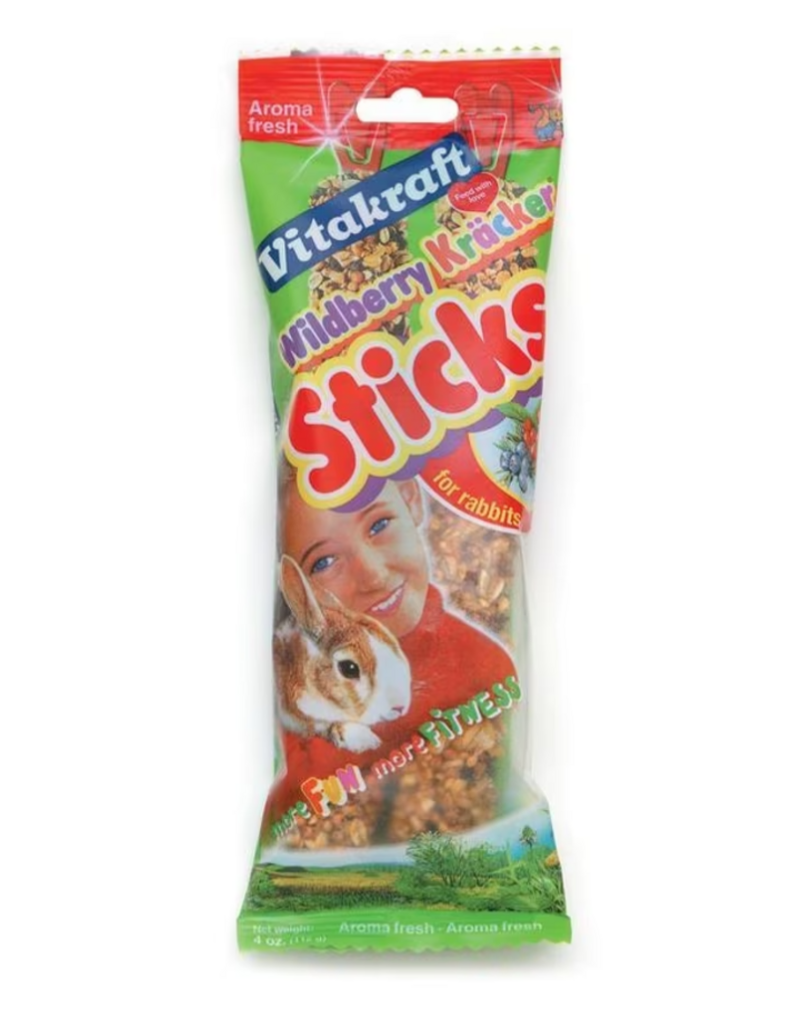 Vitakraft Sun Seed Vitakraft Crunch Sticks Rabbit Treat - Wild Berry and Honey - Rabbit Chew Sticks