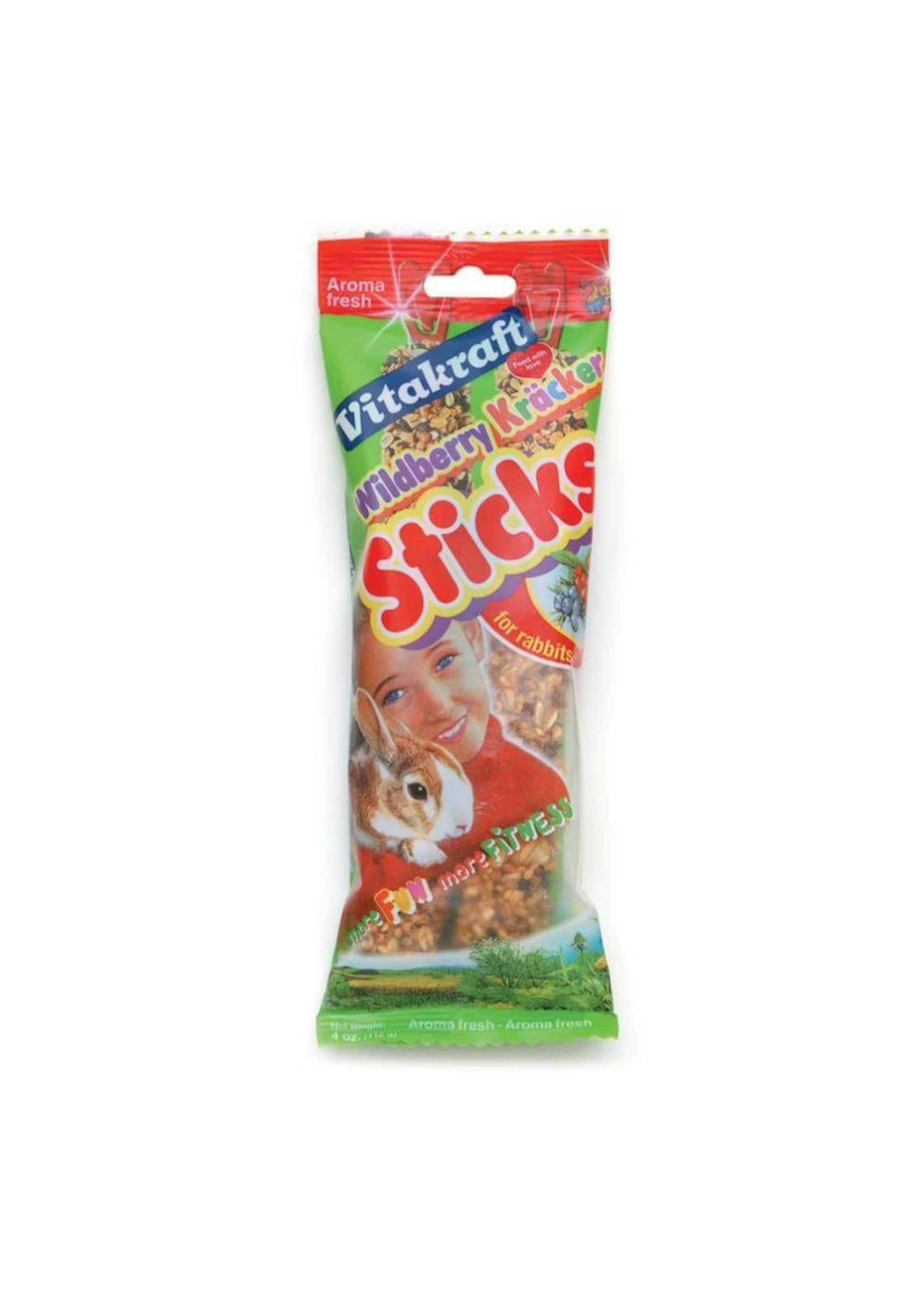 Vitakraft Sun Seed Vitakraft Crunch Sticks Rabbit Treat - Wild Berry and Honey - Rabbit Chew Sticks