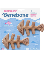 Benebone Benebone Fishbone Puppy Chew Toys Small Pack of 2, X-Small