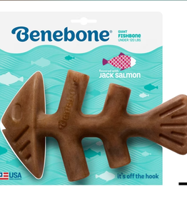 Benebone Benebone Fishbone Durable Dog Chew Toy Real Fish Giant