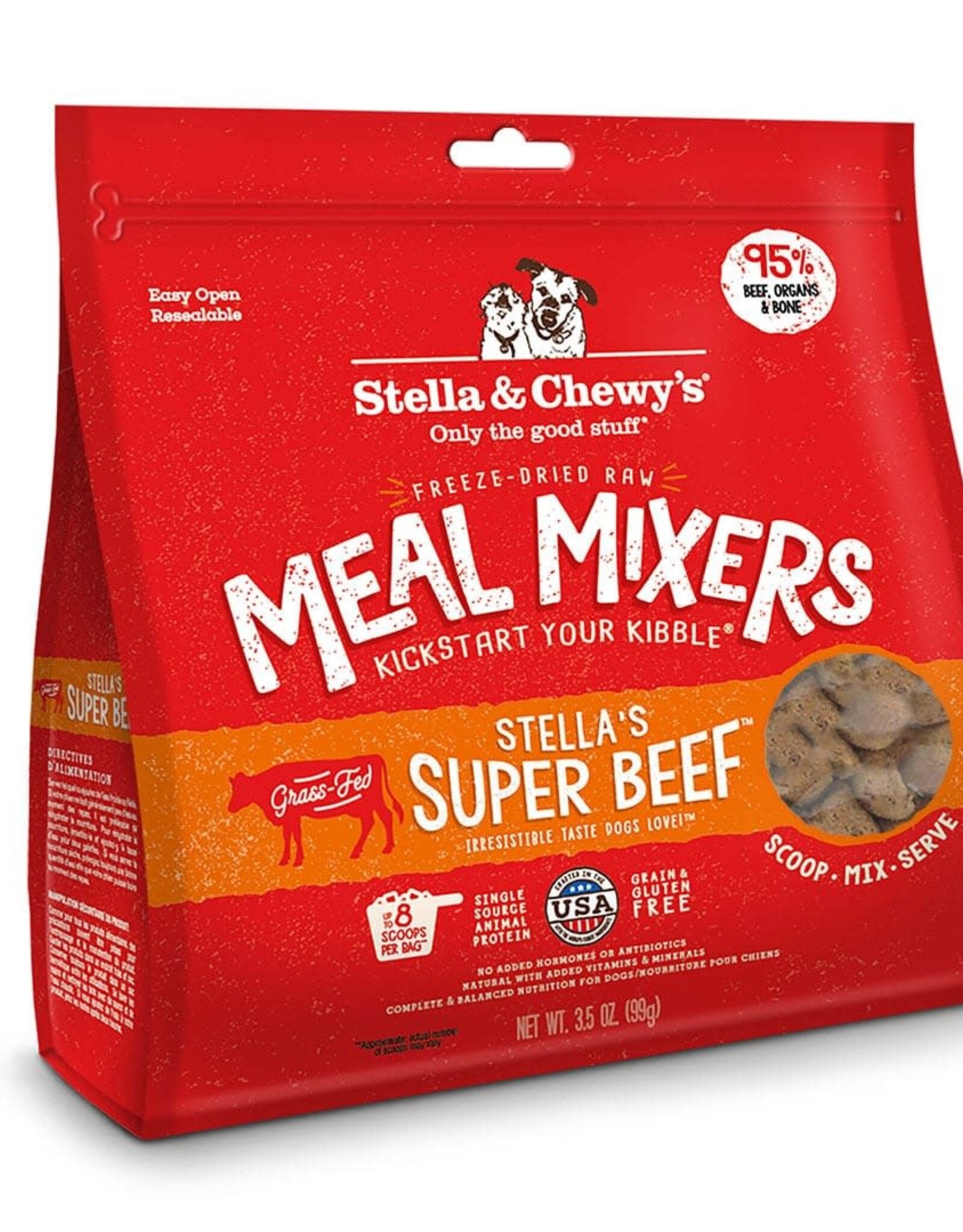 Stella & Chewy's STELLA & CHEWY'S FREEZE-DRIED SUPER BEEF MEAL MIXERS 18OZ