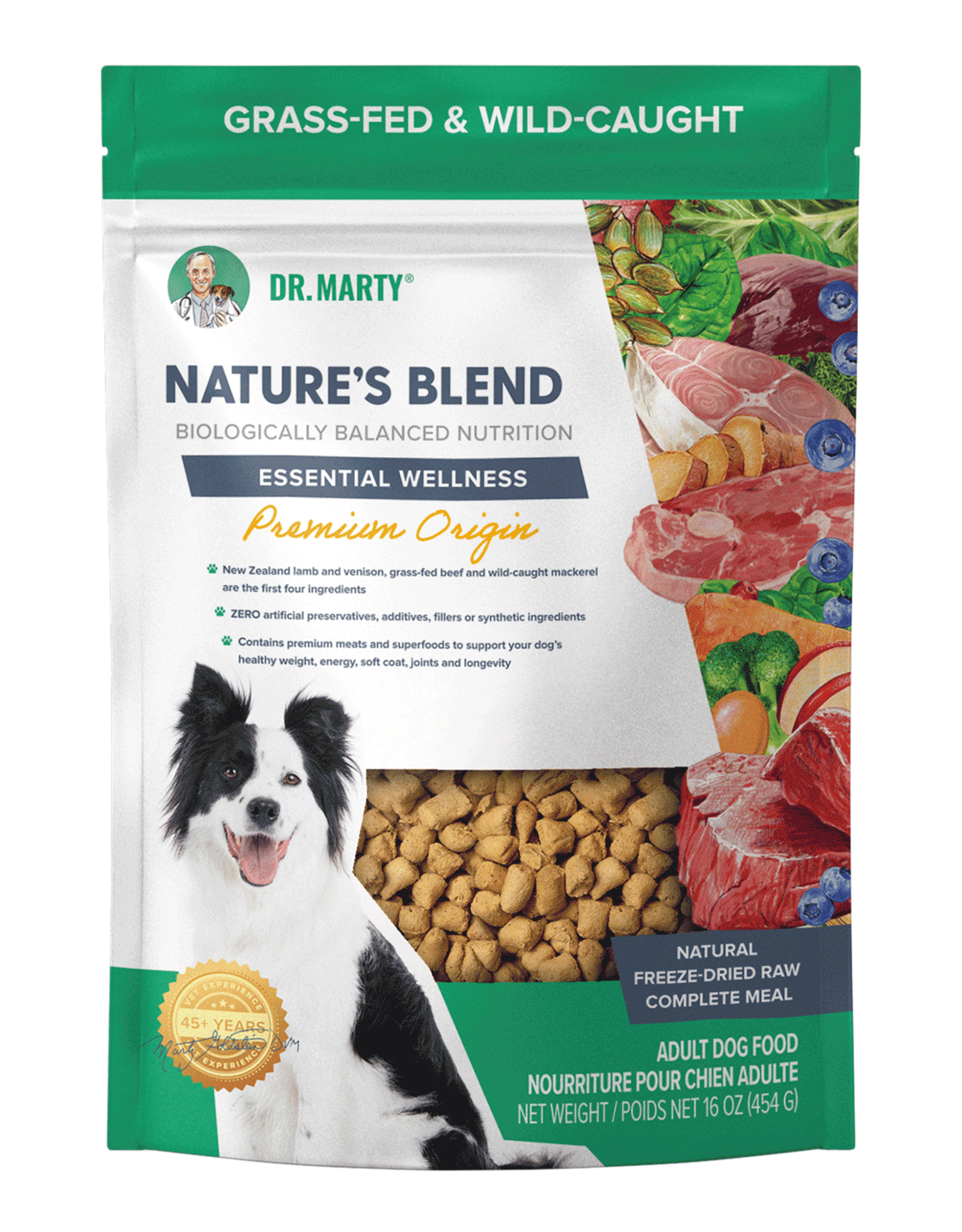 Dr. Marty Dr. Marty Nature's Blend Essential Wellness Premium Origin Freeze Dried Raw Dog Food 16 oz