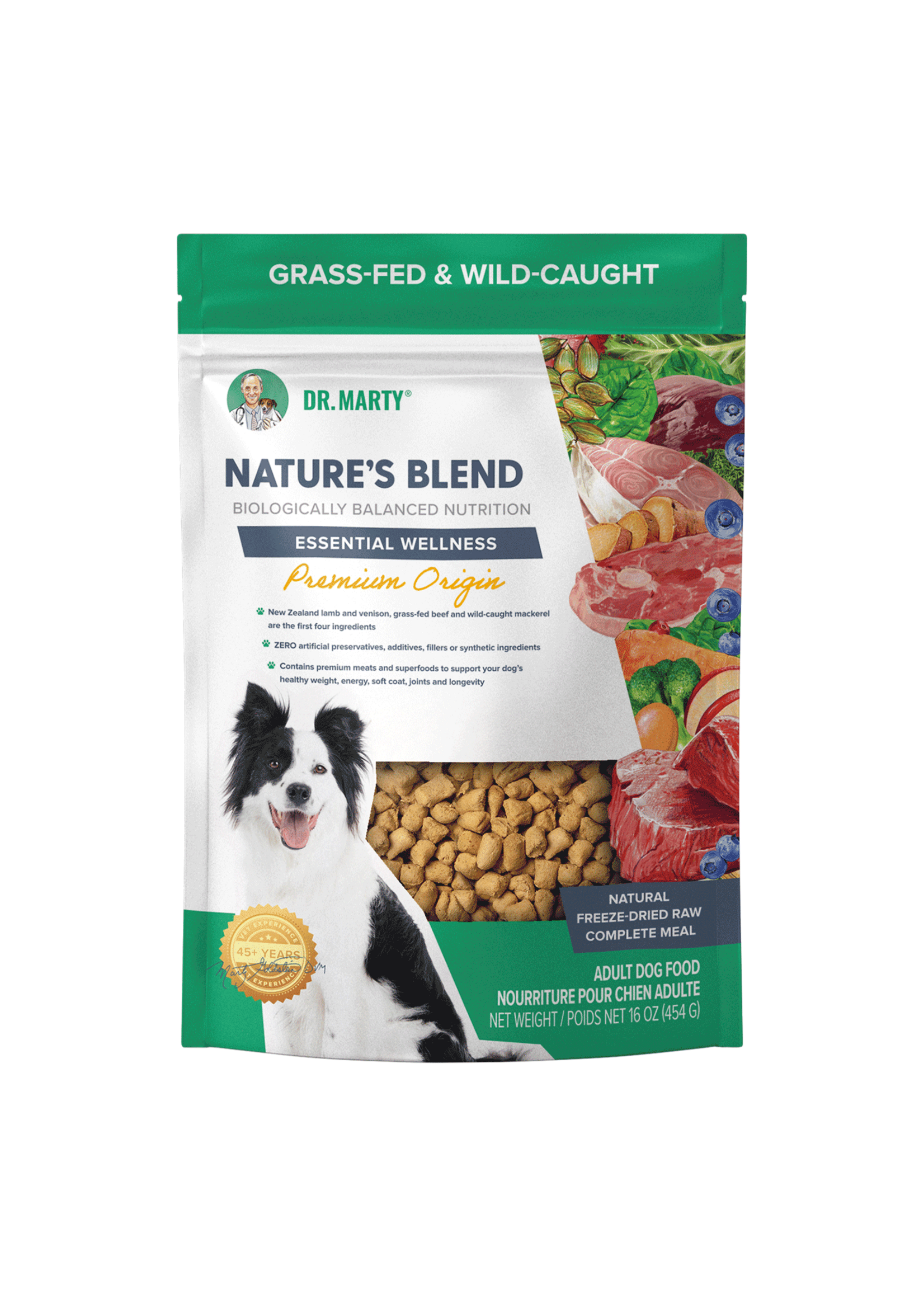 Dr. Marty Dr. Marty Nature's Blend Essential Wellness Premium Origin Freeze Dried Raw Dog Food - 16 oz