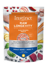 INSTINCT PET FOOD INSTINCT RAW LONGEVITY DOG 100% FREEZED DRIED CHICKEN 7+  9.5OZ