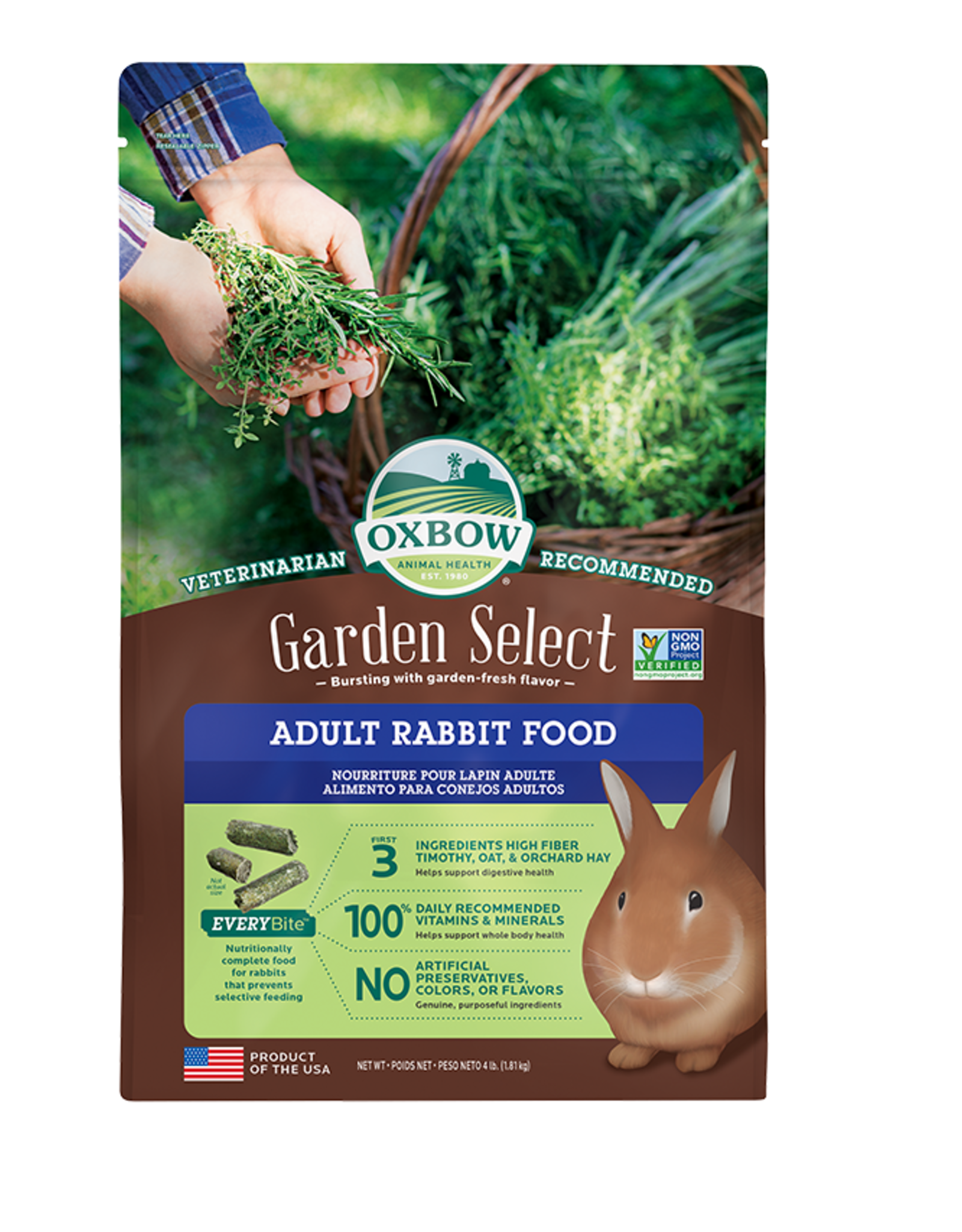 Oxbow OXBOW GARDEN SELECT ADULT RABBIT 4LBS