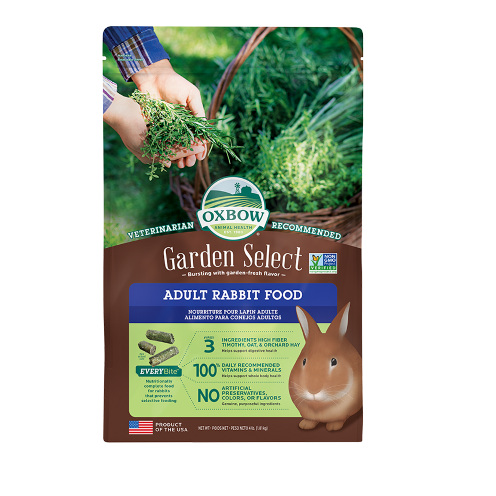 Oxbow OXBOW GARDEN SELECT ADULT RABBIT 4LBS