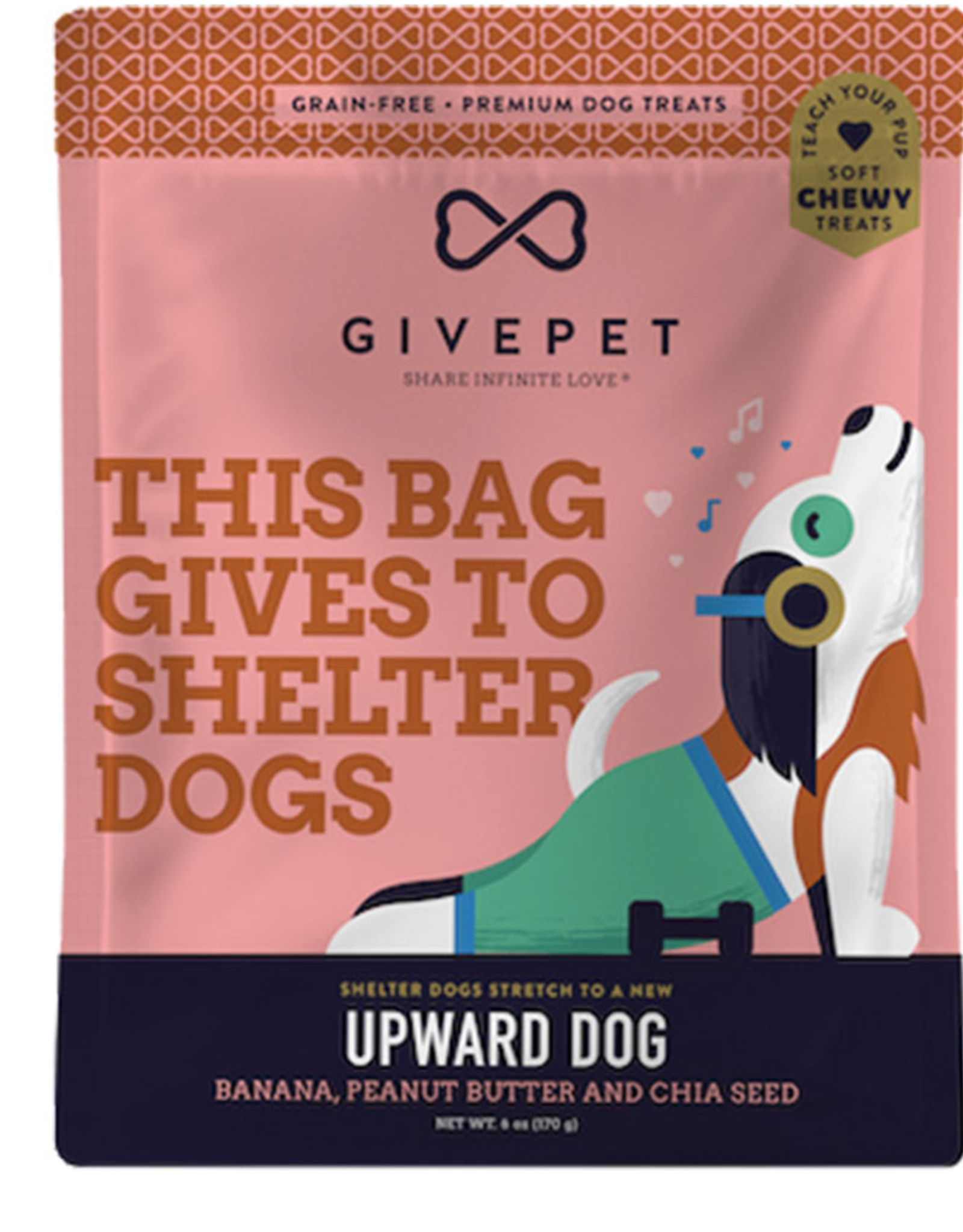 GIVE PET LLC GIVEPET DOG GRAIN FREE UPWARD DOG 6OZ