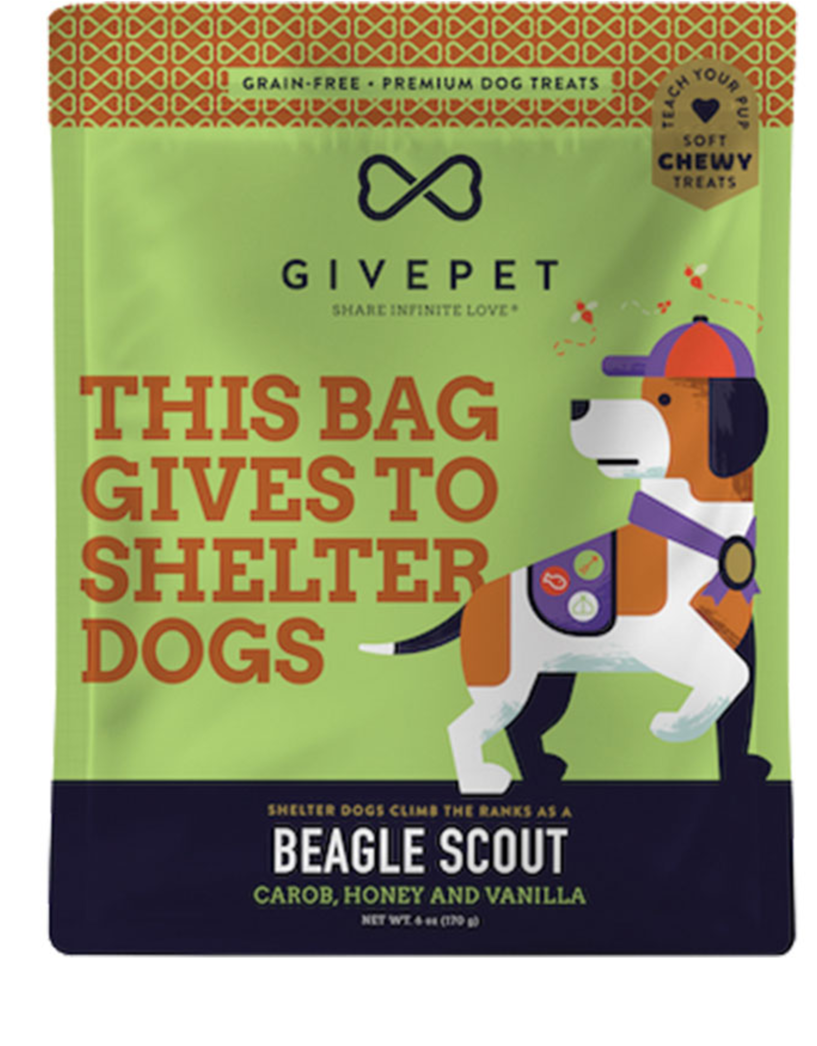 GIVE PET LLC GIVEPET DOG GRAIN FREE BEAGLE SCOUT 6OZ