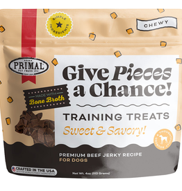 PRIMAL PET FOODS PRIMAL DOG GIVE PIECES A CHANCE BEEF WITH BROTH 4OZ