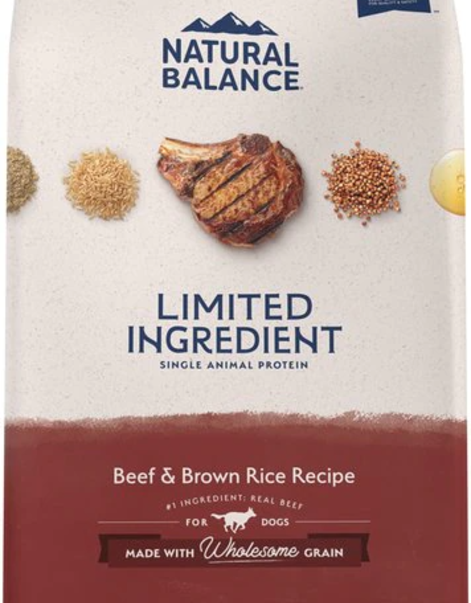 Natural Balance NATURAL BALANCE DOG LID BEEF & BROWN RICE 4 LBS