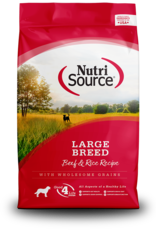 NUTRISOURCE NUTRISOURCE DOG ADULT BEEF & RICE LARGE BREED 26 LBS
