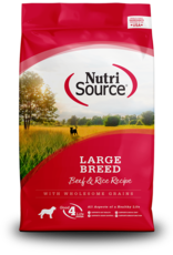 NUTRISOURCE NUTRISOURCE DOG LARGE BREED BEEF & RICE 26 lbs