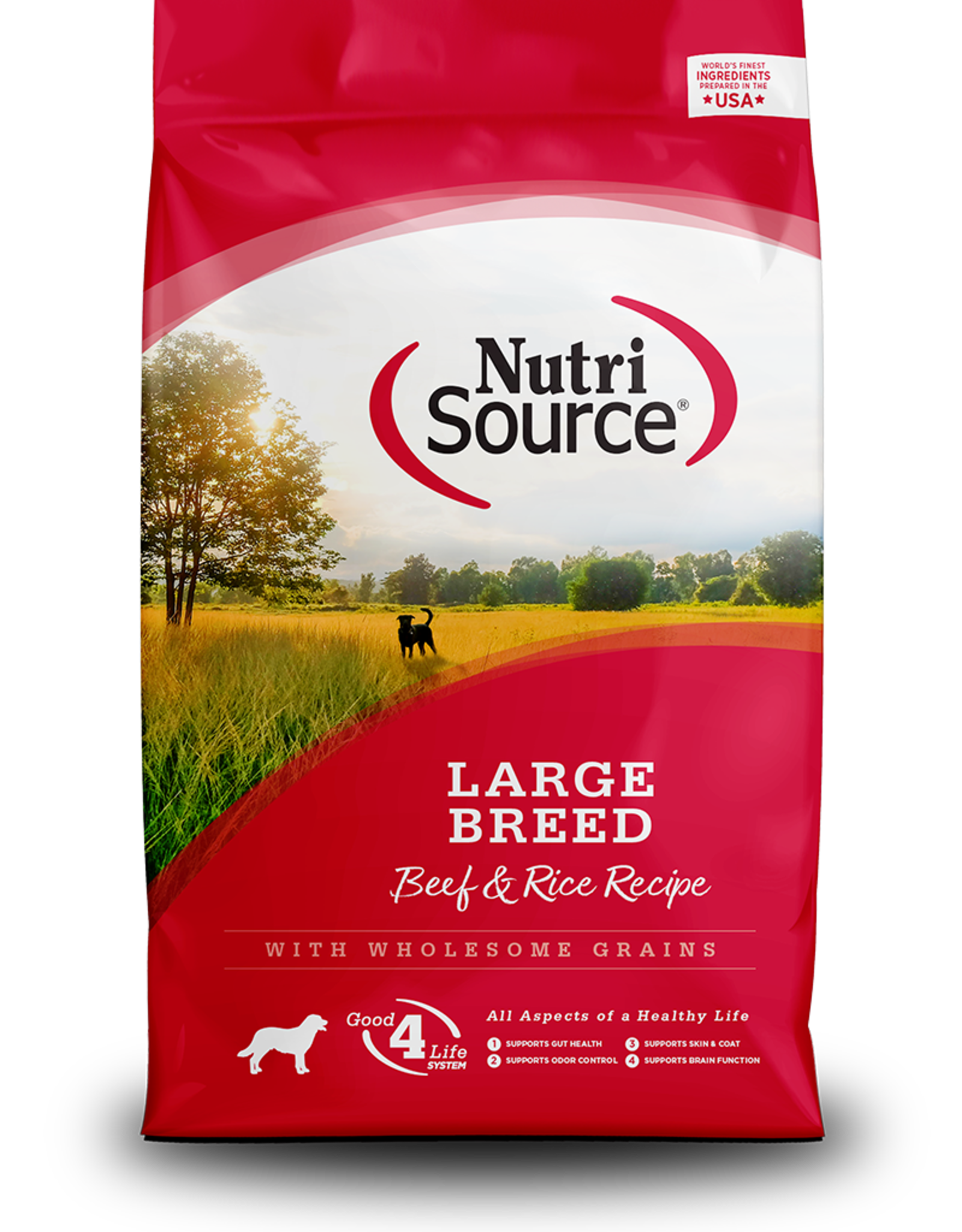 NUTRISOURCE NUTRISOURCE DOG ADULT BEEF & RICE LARGE BREED 26 LBS