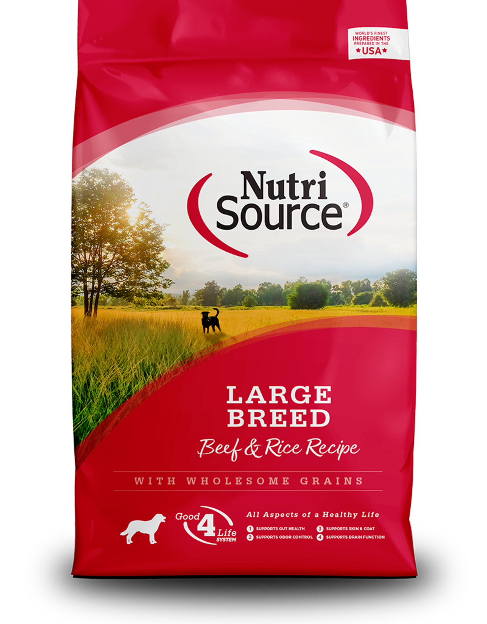 NUTRISOURCE NUTRISOURCE DOG LARGE BREED BEEF & RICE 26 lbs