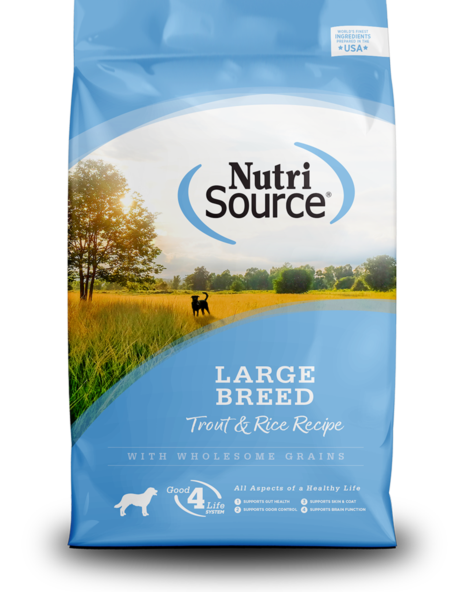 NUTRISOURCE NUTRISOURCE DOG ADULT TROUT & RICE LARGE BREED 26 lbs