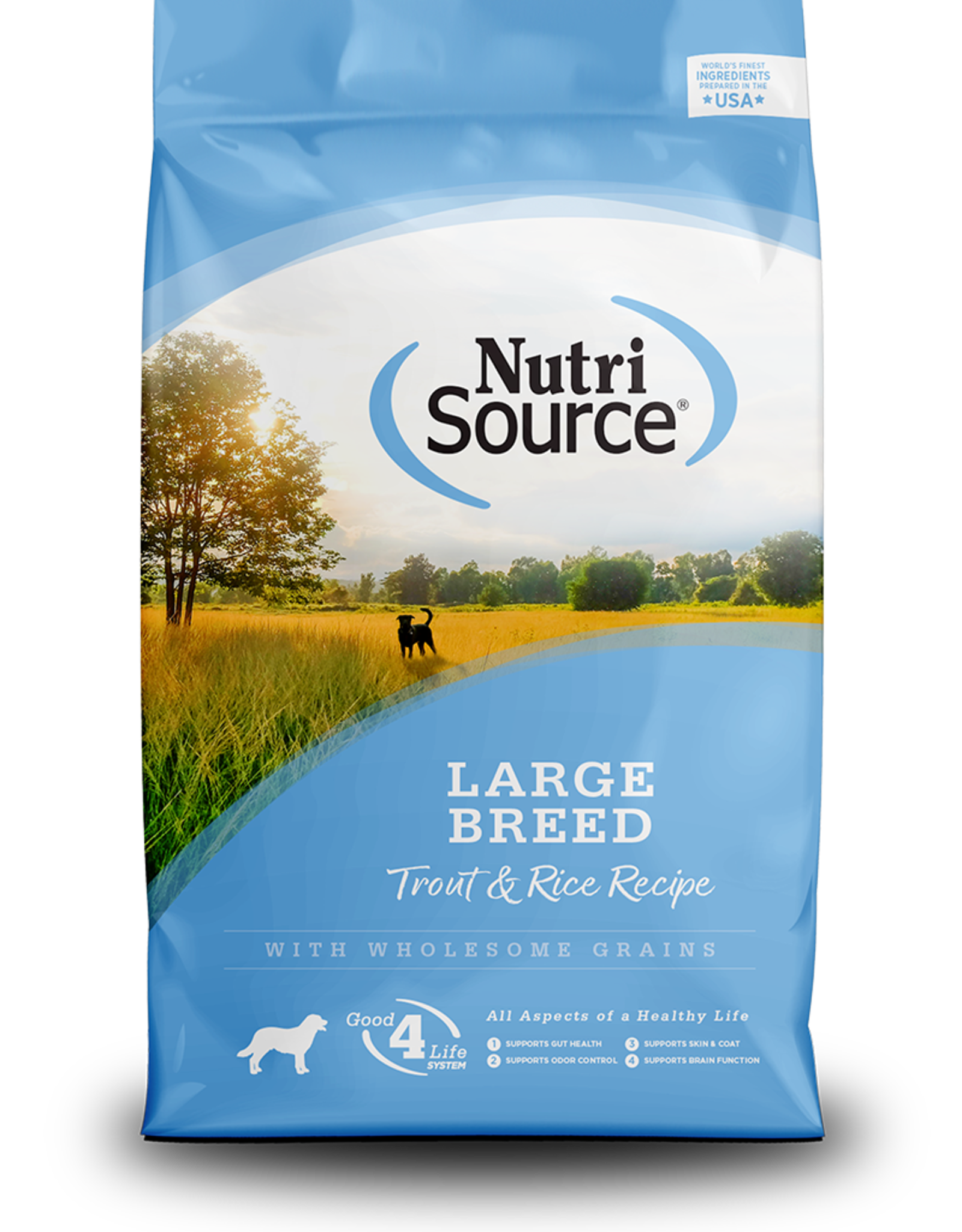 NUTRISOURCE NUTRISOURCE DOG LARGE BREED TROUT & RICE 26 lbs