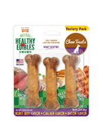 Nylabone Nylabone Healthy Edibles VARIETY ROAST BEEF, CHICKEN & BACON 3 Pack - X-Small