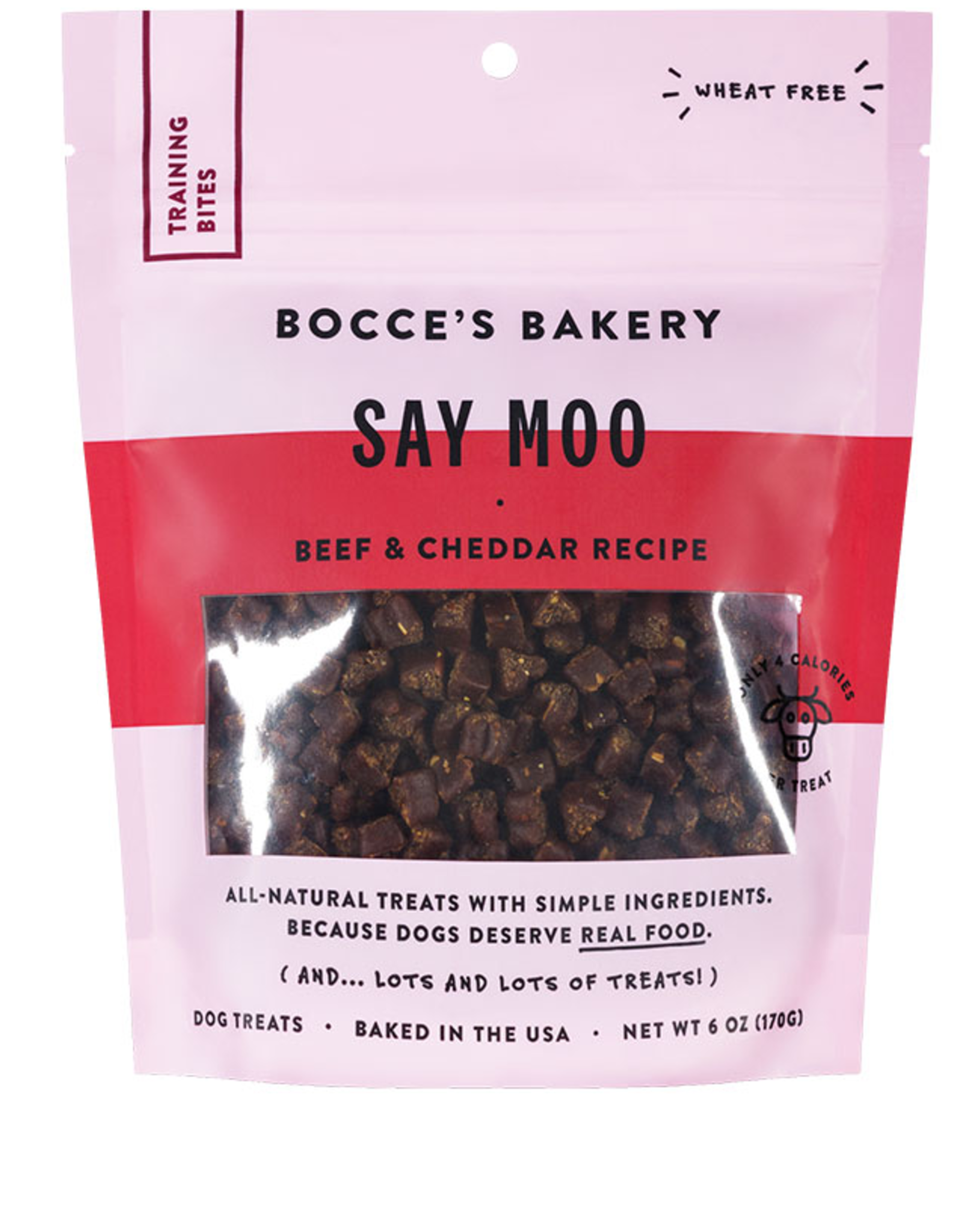 BOCCE'S BAKERY BOCCE'S BAKERY DOG TRAINING BITES SAY MOOOO 6OZ