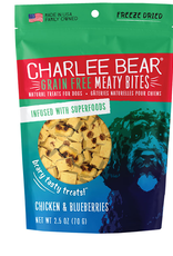CHARLEE BEAR CHARLEE BEAR TREATS MEATY BITES CHICKEN & BLUEBERRIES 2.5OZ