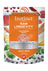 INSTINCT PET FOOD INSTINCT RAW LONGEVITY DOG 100% FREEZED DRIED BEEF 9.5OZ discontinued