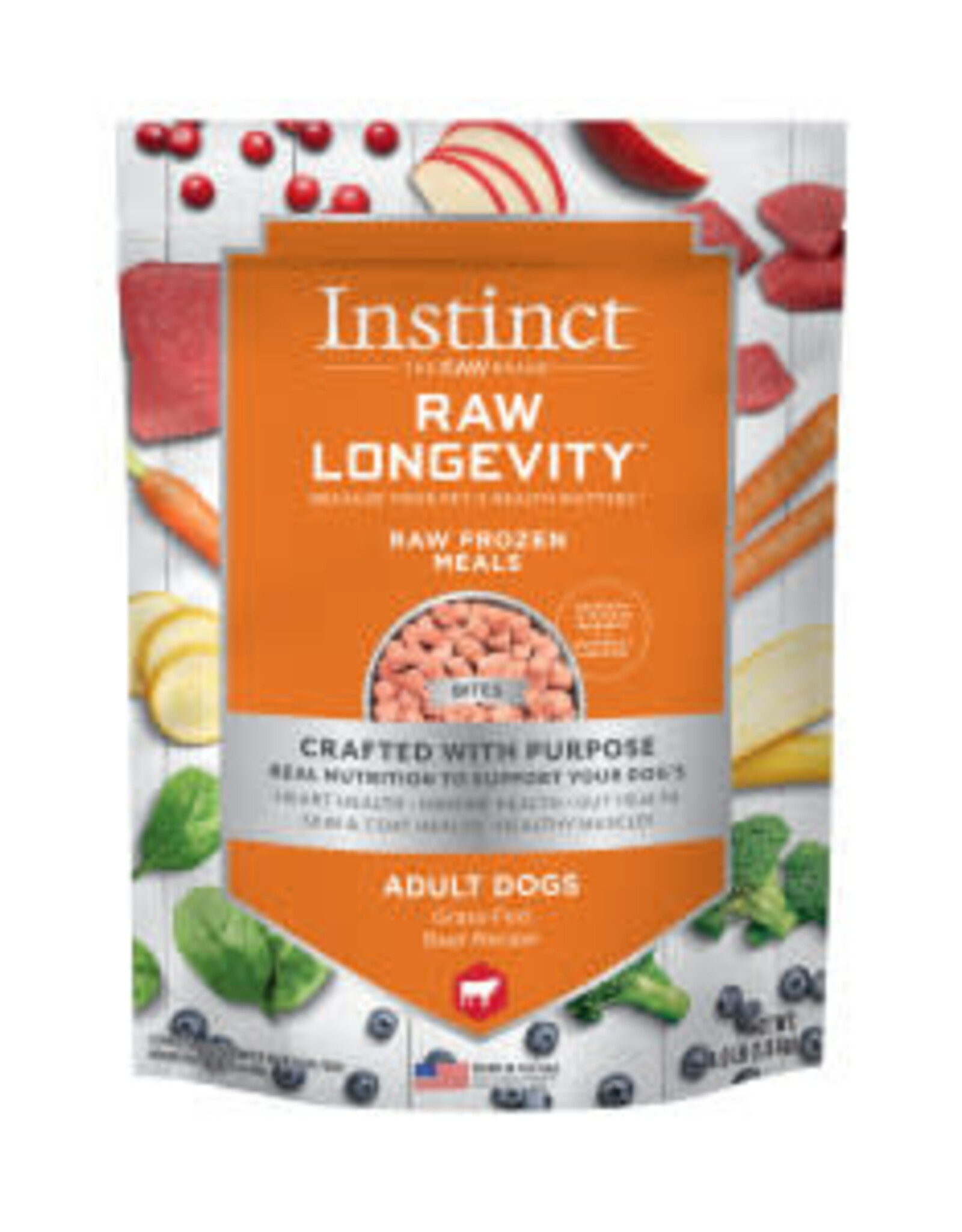 INSTINCT PET FOOD INSTINCT RAW LONGEVITY DOG 100% FREEZED DRIED BEEF 9.5OZ discontinued