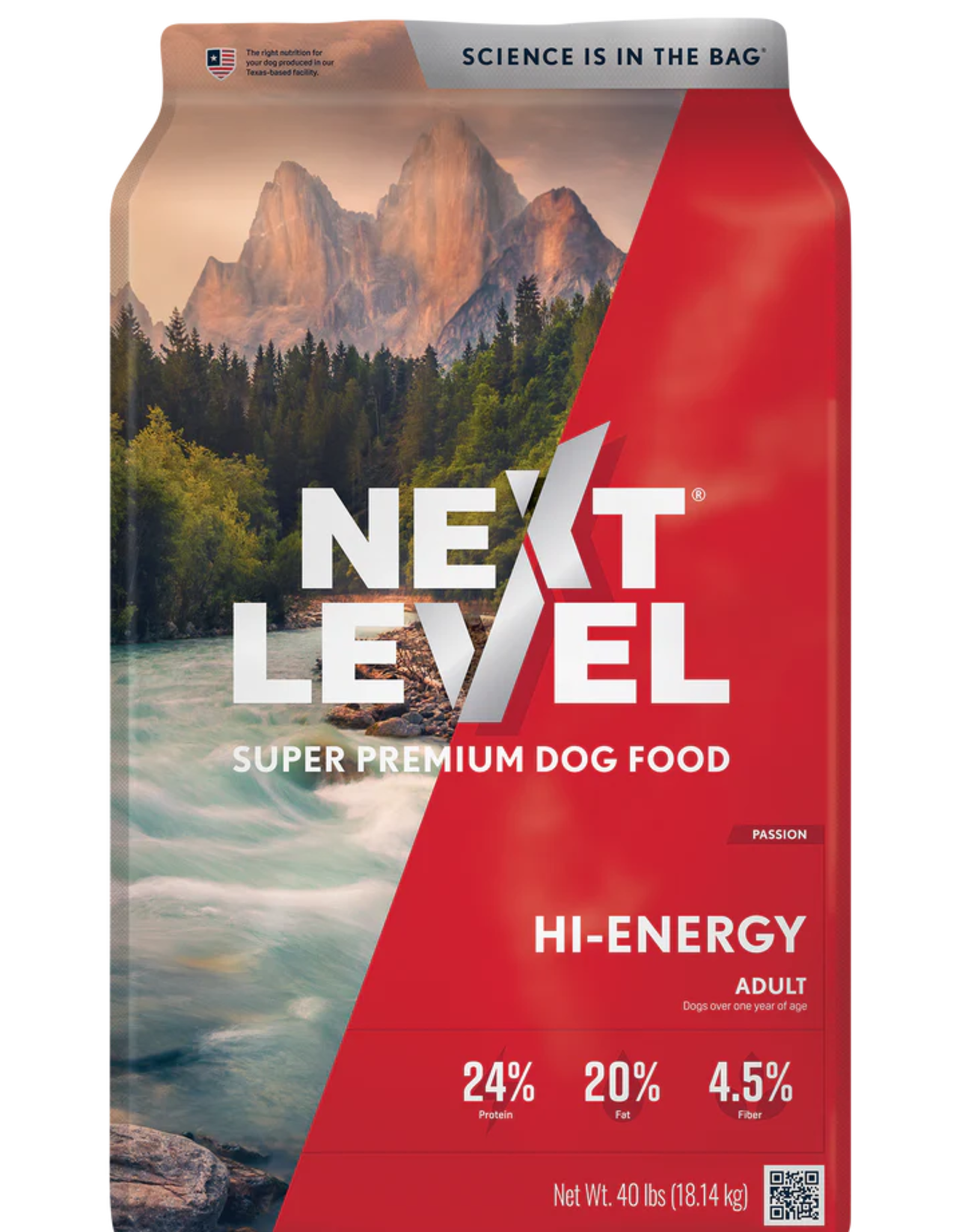 Next Level NEXT LEVEL DOG HI-ENERGY 40 LB