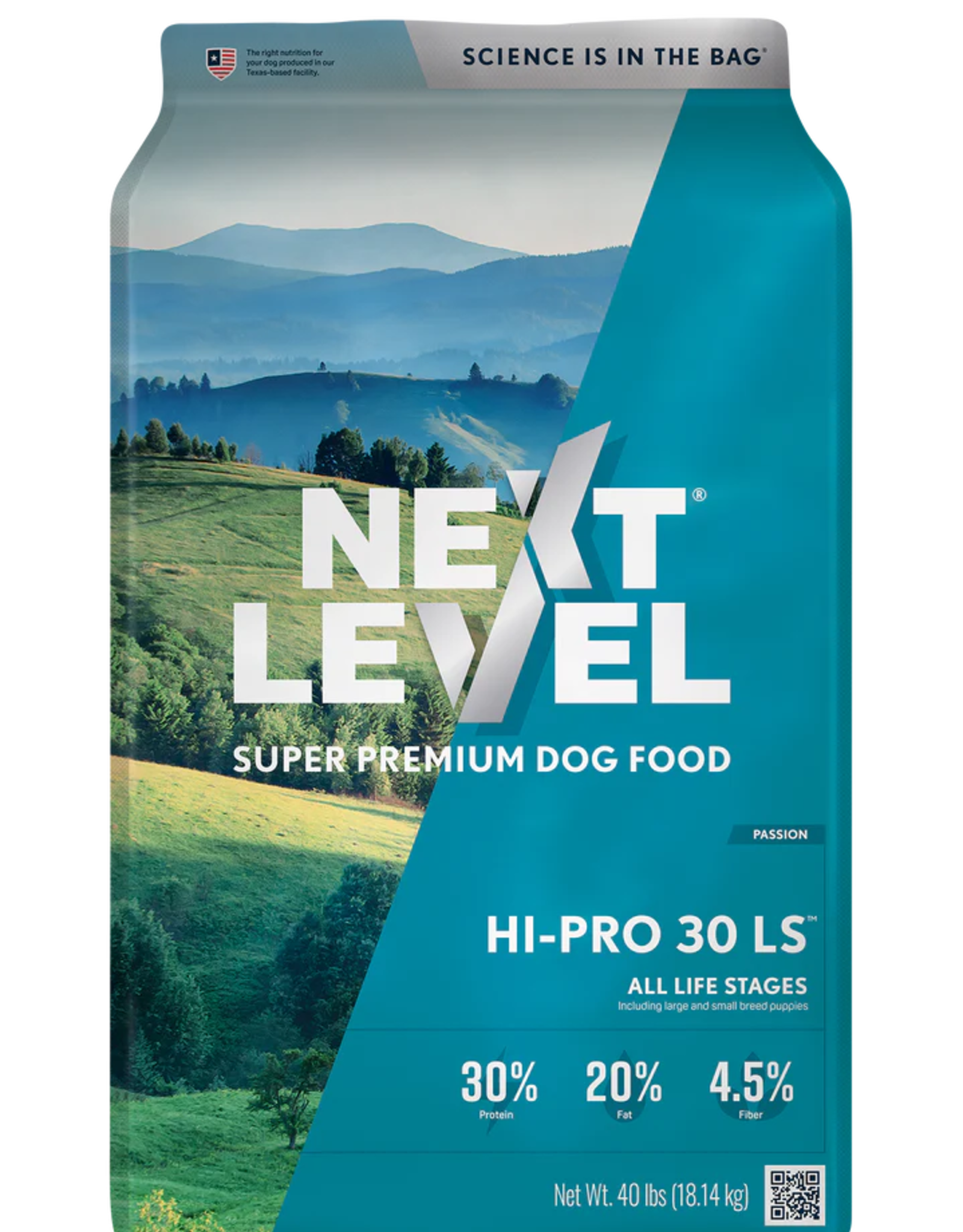 US PET FOOD LLC NEXT LEVEL DOG HI-PRO 30 LS 40 LB