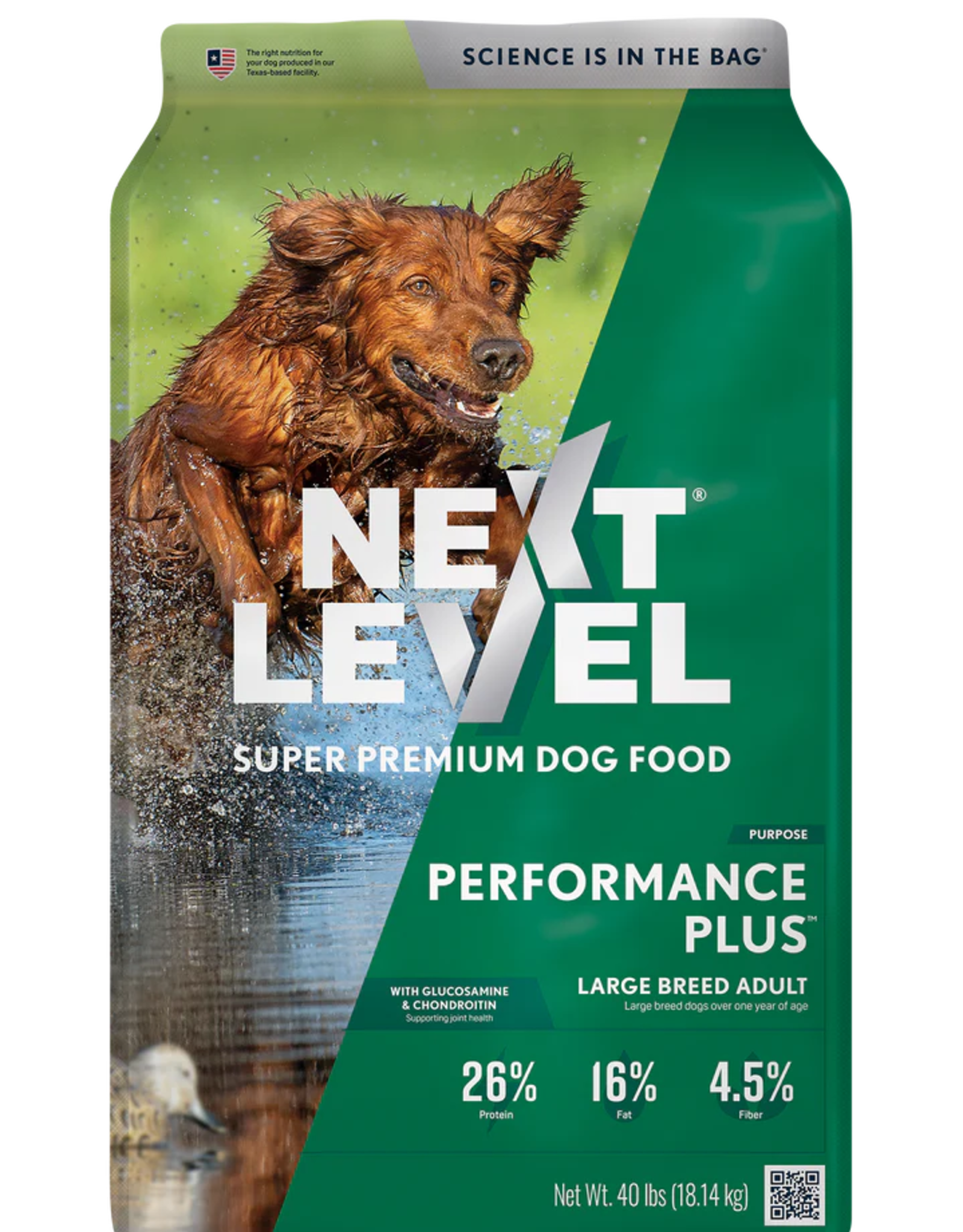 US PET FOOD LLC NEXT LEVEL DOG PERFORMANCE PLUS 40 LB