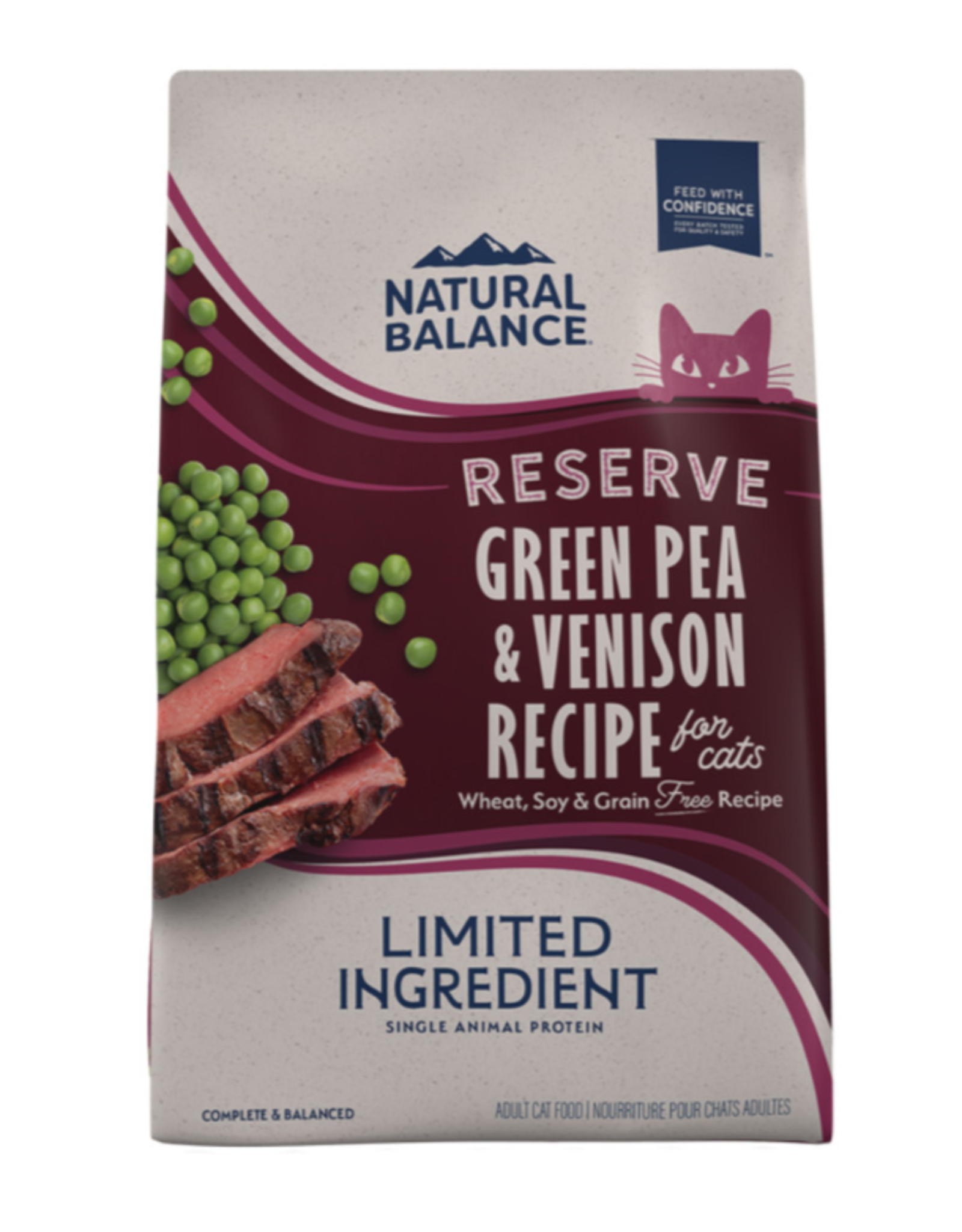 NATURAL BALANCE PET FOODS, INC NATURAL BALANCE CAT GREEN PEA & VENISON 4.5LBS