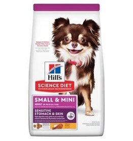SCIENCE DIET HILL'S SCIENCE DIET CANINE SENSITIVE STOMACH & SKIN SMALL & MINI ADULT 15LBS